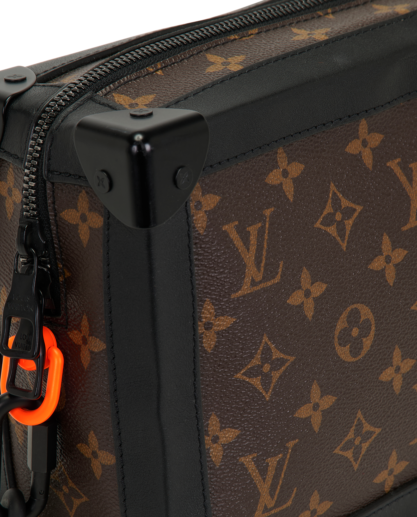 Solar Ray Soft Trunk, &pound;895, Handbags, Black/Brown, Canvas/Leather, Other view